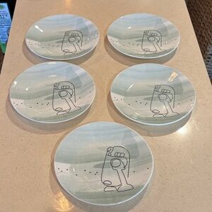 R2D2 Star Wars Corelle Salad/Appetizer Plates - Set of 5